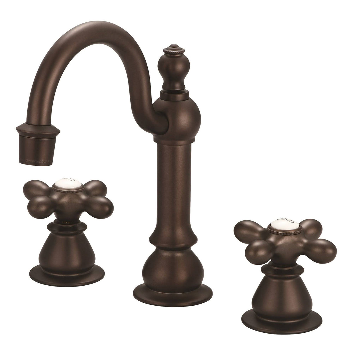 Oil-Rubbed Bronze Widespread Lavatory Faucets with Pop-Up Drain N133484
