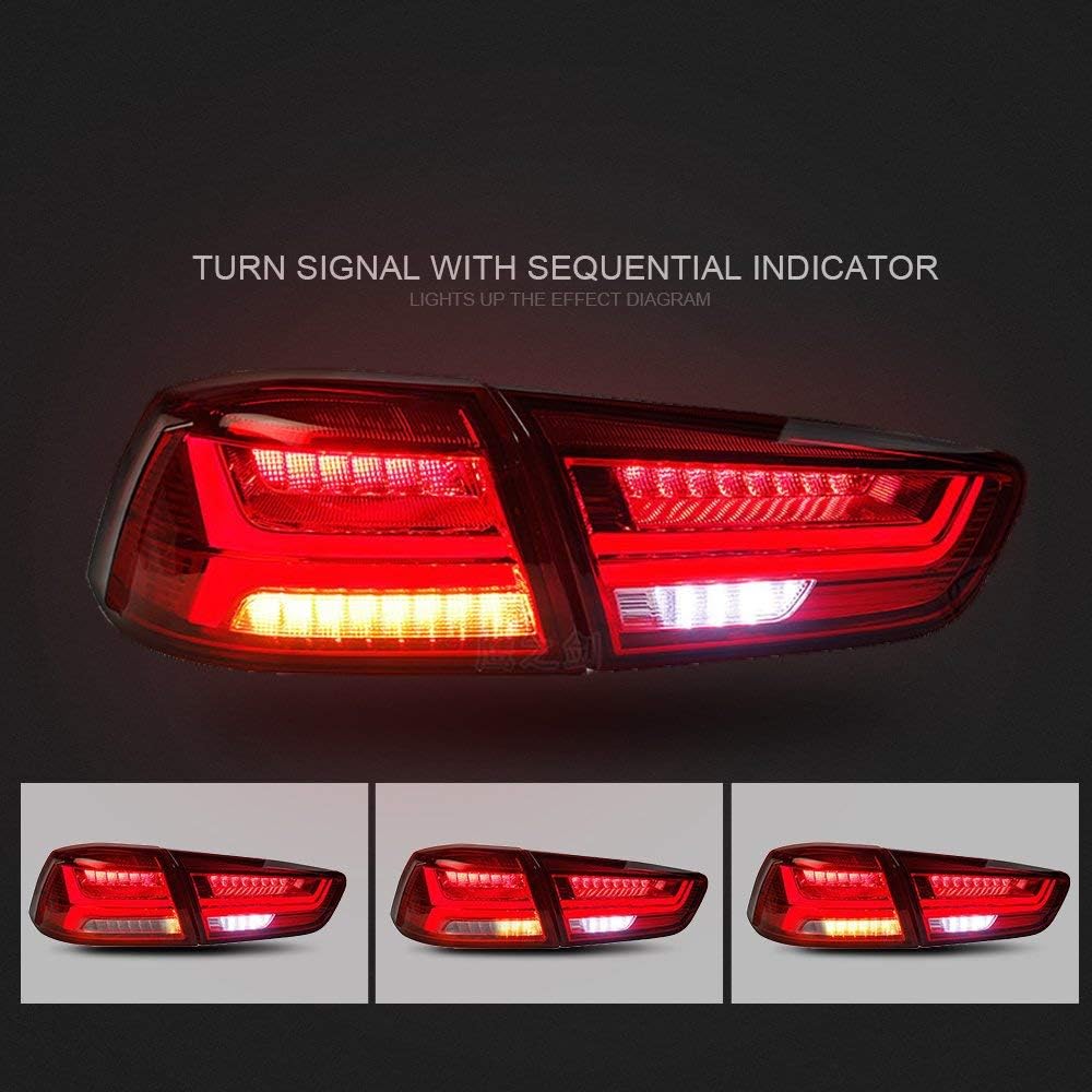 Devil Eye LED Headlights and Tail Lights for Mitsubishi Lancer EVO X 2008-2017 F5823