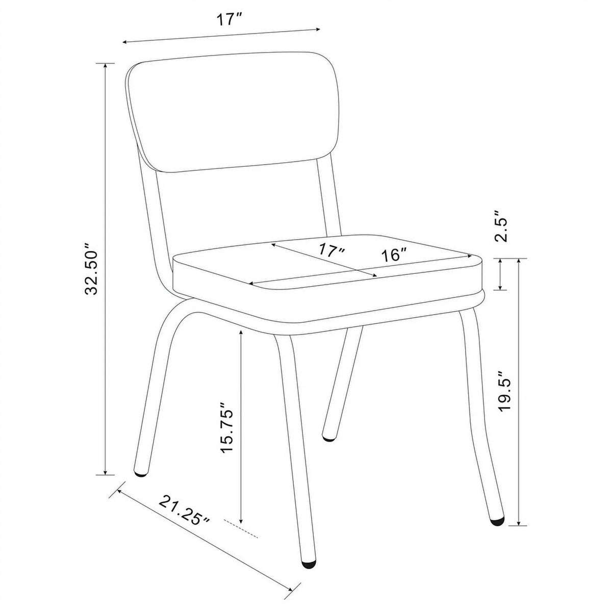 5-Piece Metal Round Dining Set U189612