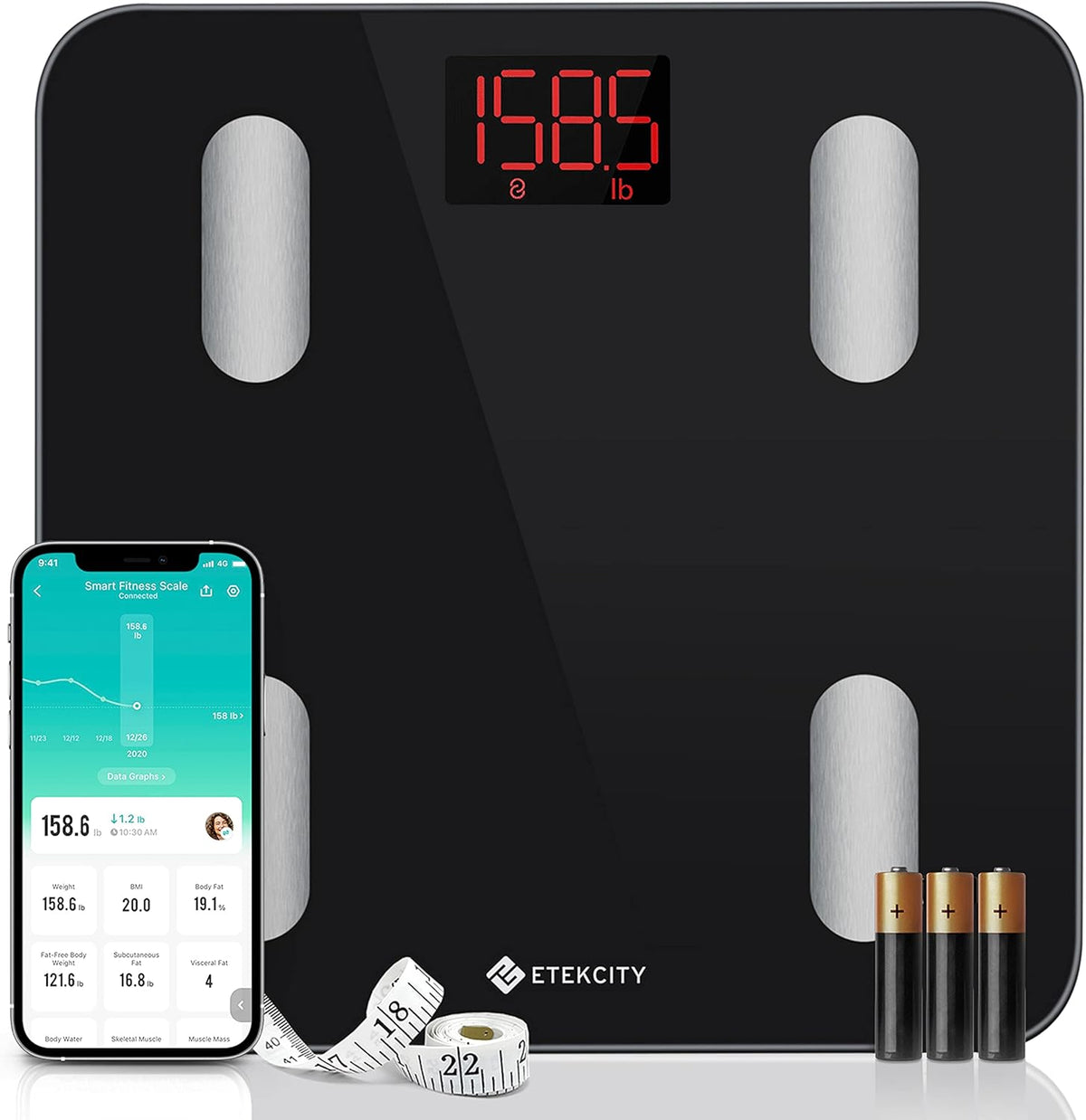 400 lb Digital Bluetooth Body Fat Scale P260