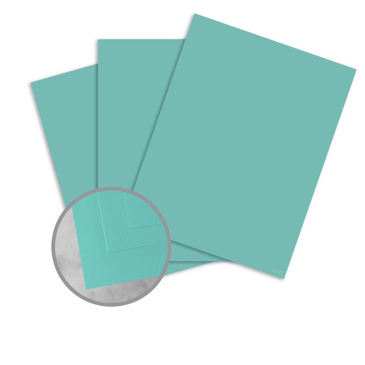 Antique Vellum Aqua Card Stock - 8 1/2 x 11 in 80 lb Cover 100 per Package T818