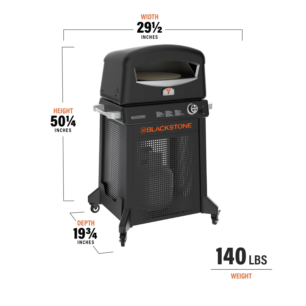 Blackstone Propane Outdoor Pizza Oven with Stand and Pizza Peel X82847