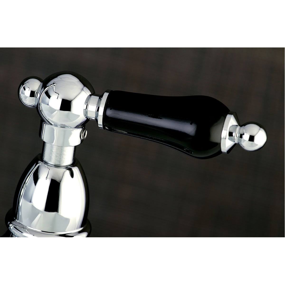 Bridge Kitchen Faucet with Brass Sprayer, Polished Brass T2478