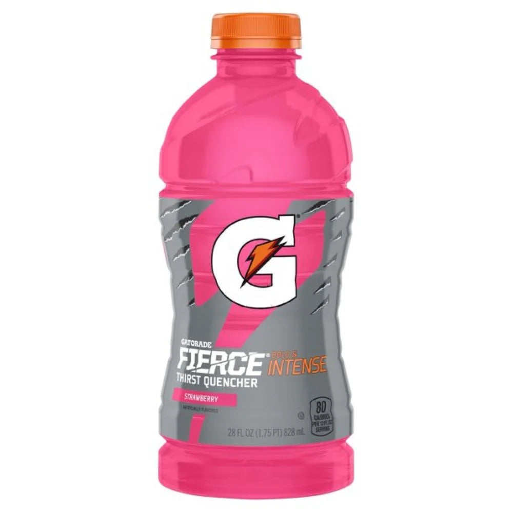 Strawberry Sports Drink, 28 Fl Oz Bottles, Quantity of 4 D256661
