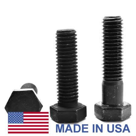 5/16 inch-18 x 3 3/4 inch Coarse Thread Grade 8 Hex Cap Screw Bolt USA Alloy Steel Black Oxide Pk 200 Y919