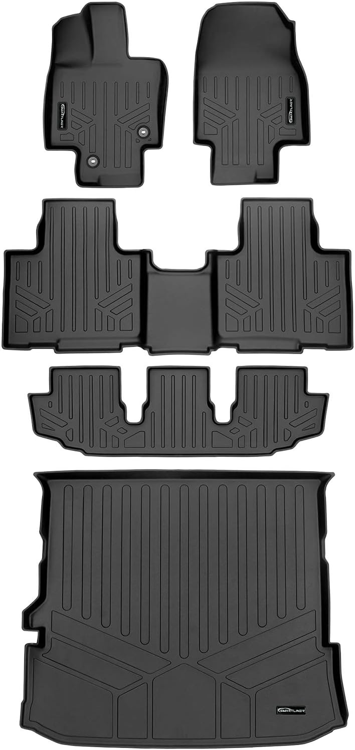 3 Row Floor Mats & Cargo Liner Behind 2nd Row B25975