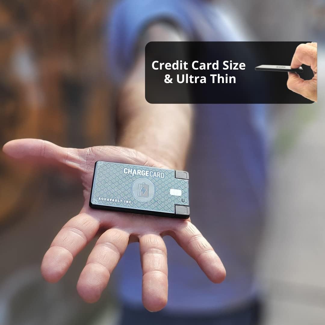 Ultra-Thin Credit Card Sized Portable Charger & Battery Bank 2300mAh Q241915