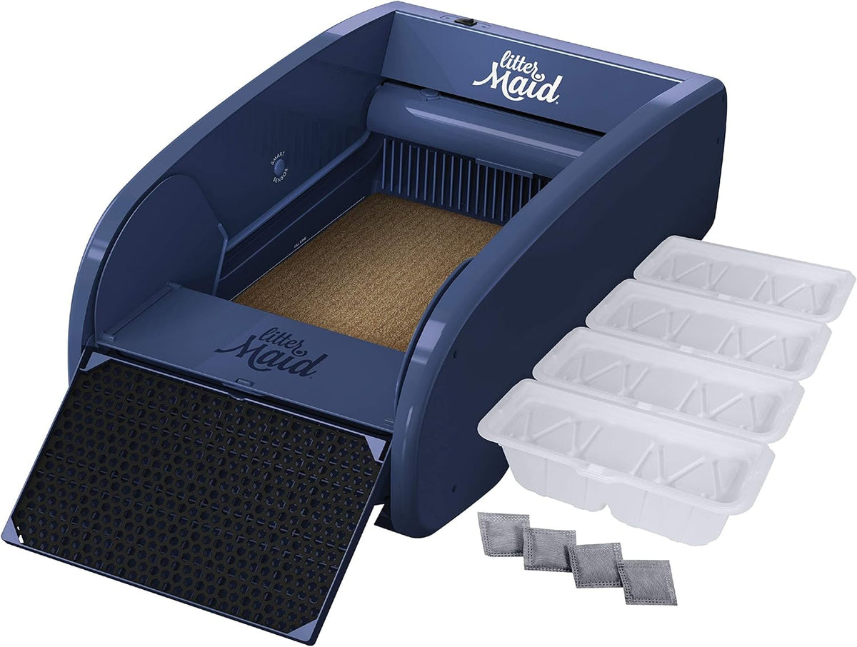 Single Cat Self-Cleaning Litter Box, Blue X5648