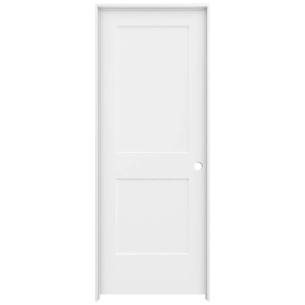 32 in. x 80 in. Primed Left-Hand Solid Core Molded Composite MDF Single Prehung Interior Door E66855