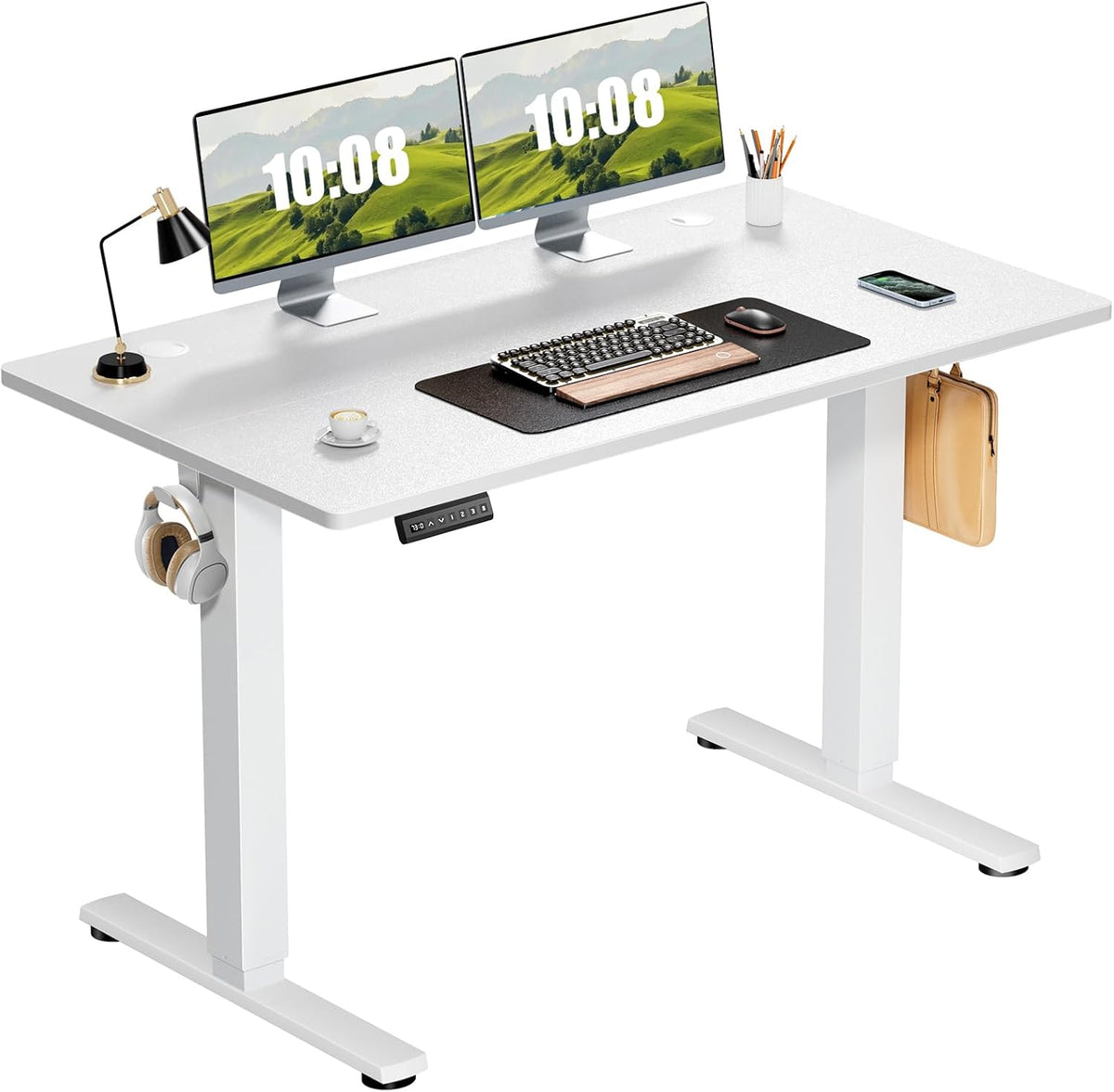 48 x 24 inch Electric Adjustable Height Standing Desk with Splice Board K57385