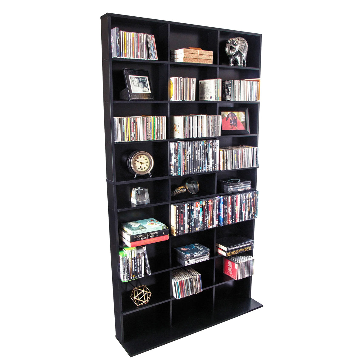 Black Media Storage Cabinet XL O302809