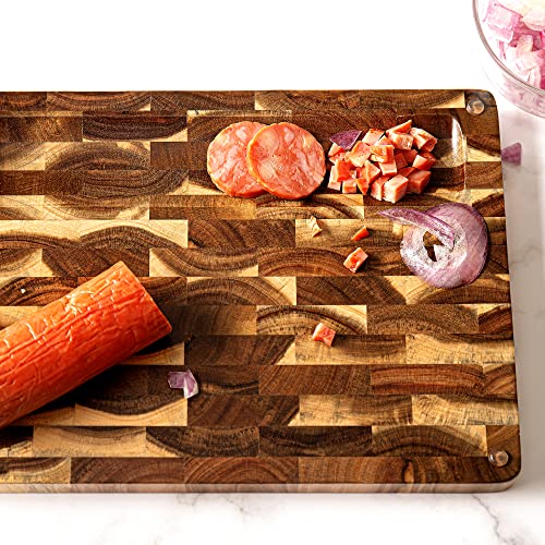 Acacia Wood Cutting Board 15"x11" 1.2" Thick D9209