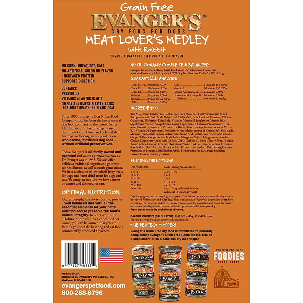 Grain-Free Dry Dog Food with Rabbit F124
