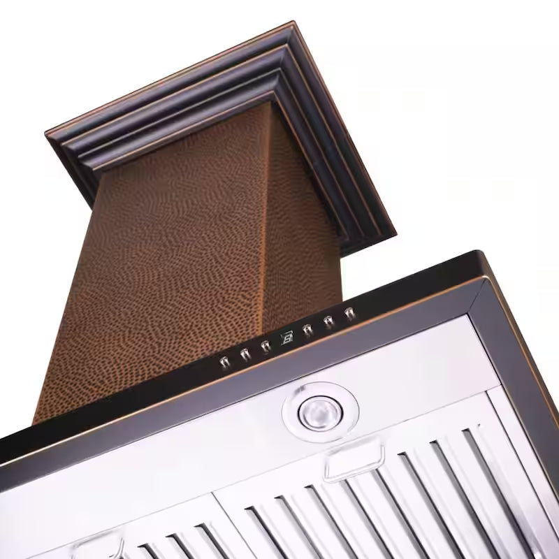 36 in. 400 CFM Convertible Island Mount Range Hood with LED Light E572