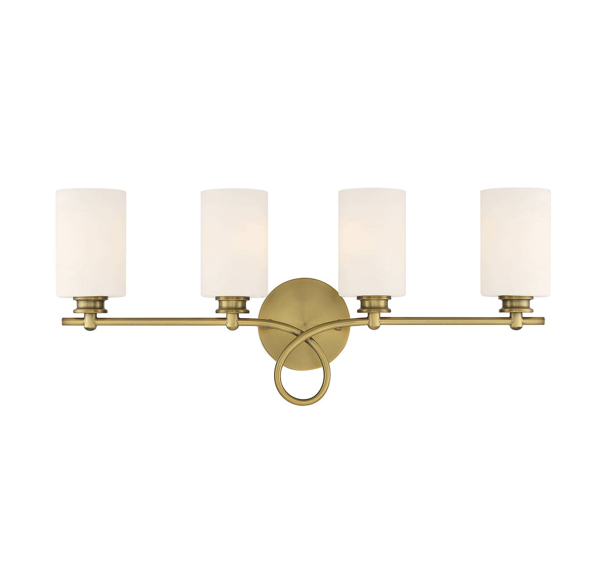4 Light Warm Brass Bath Bar L444