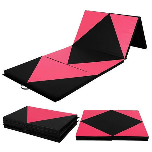 Pink/Black Folding Gymnastics Mat H5673