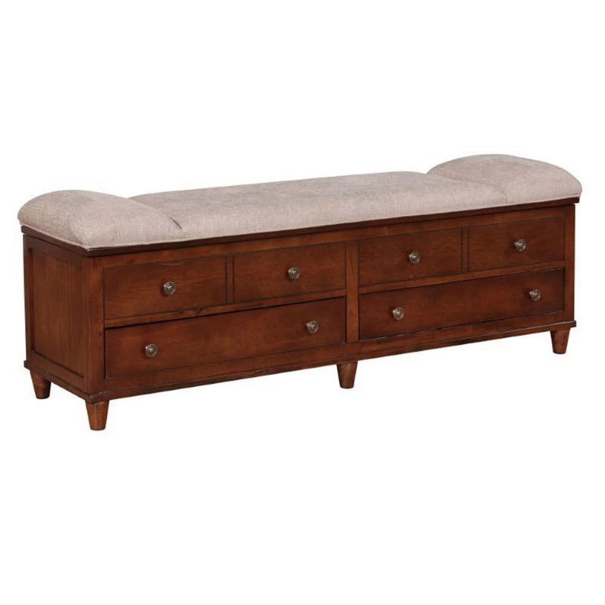 Rustic Umber Storage Bench Y947