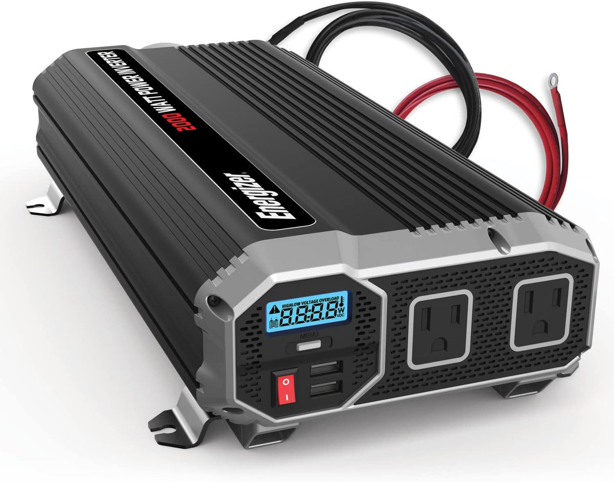 1500 Watts Power Inverter, 12v to 110v, Two AC Outlets, Two USB Ports X893
