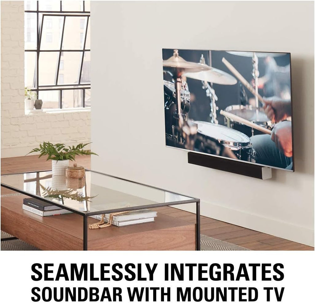 Soundbar Mount Bracket, Height & Depth Adjust, Supports Sound Bars Up To 20 lbs, Pack of 2 B962220