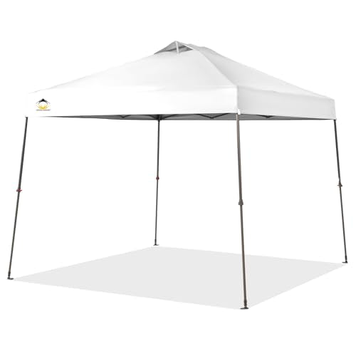 11x11 Pop Up Canopy Tent with Wheeled Bag, White P489