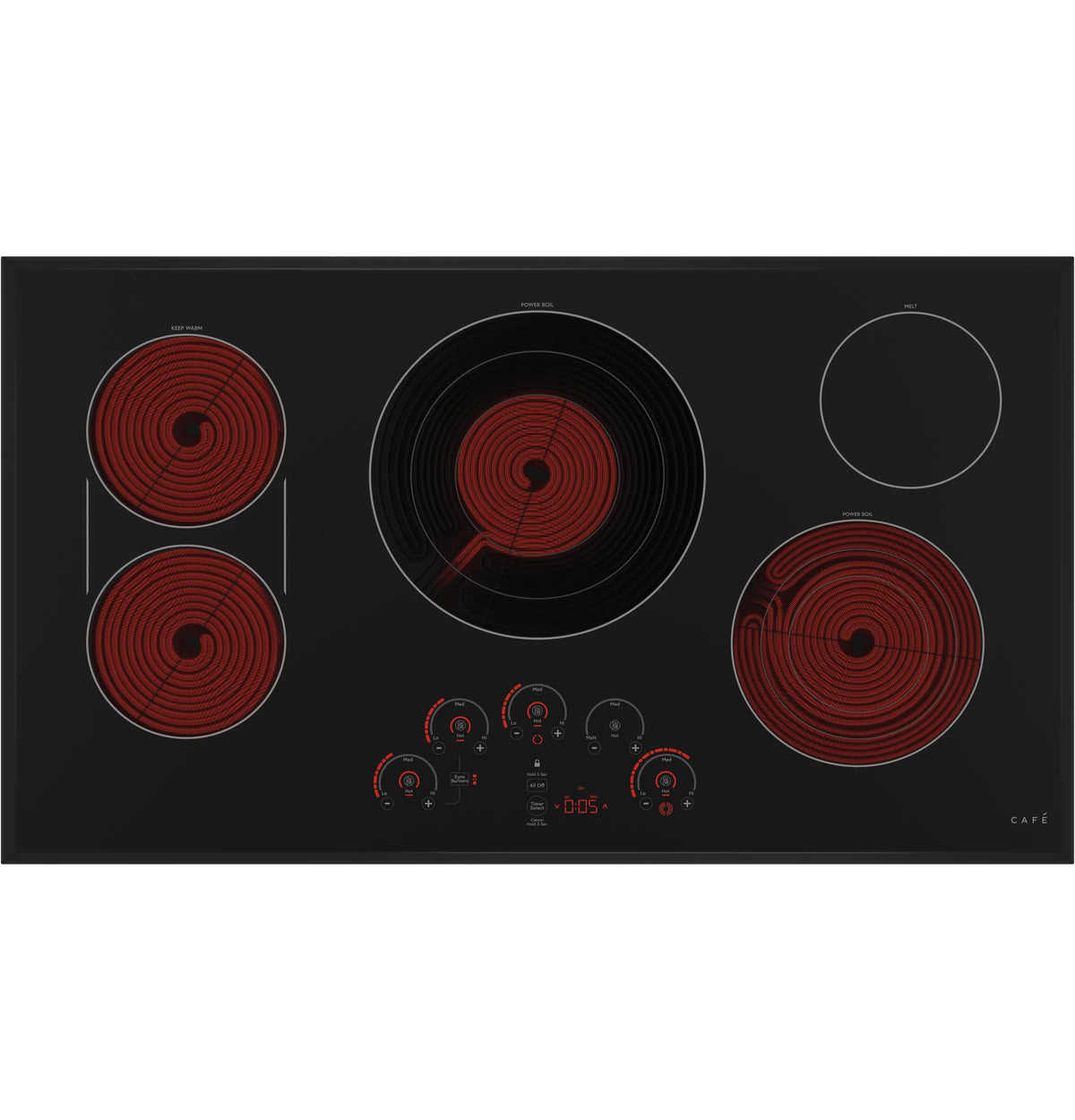 36" Touch-Control Electric Cooktop V813