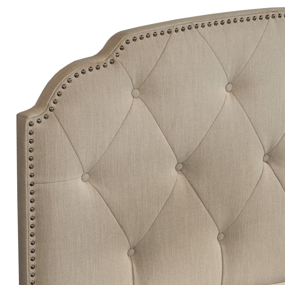 King All-In-One Shaped Corners Upholstered Bed E810