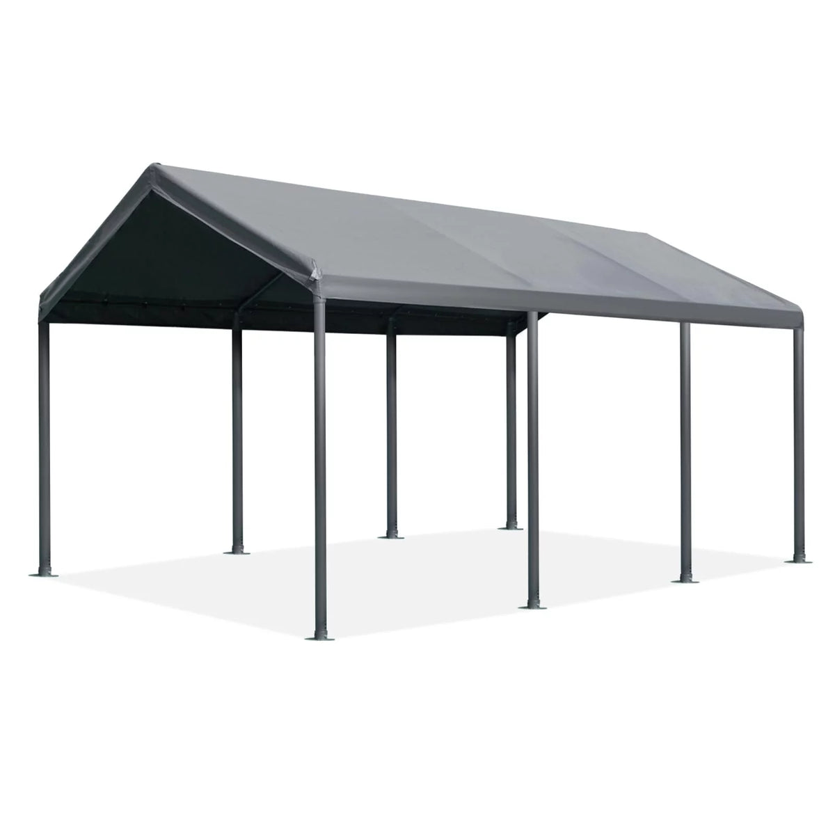 10' x 20' Heavy Duty Portable Carport Gray H63132