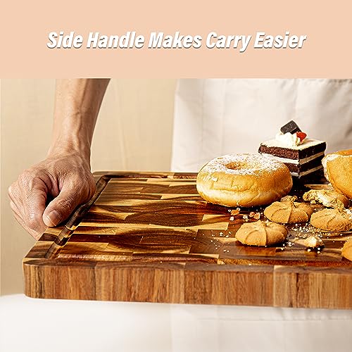 Acacia Wood Cutting Board 15"x11" 1.2" Thick D9209