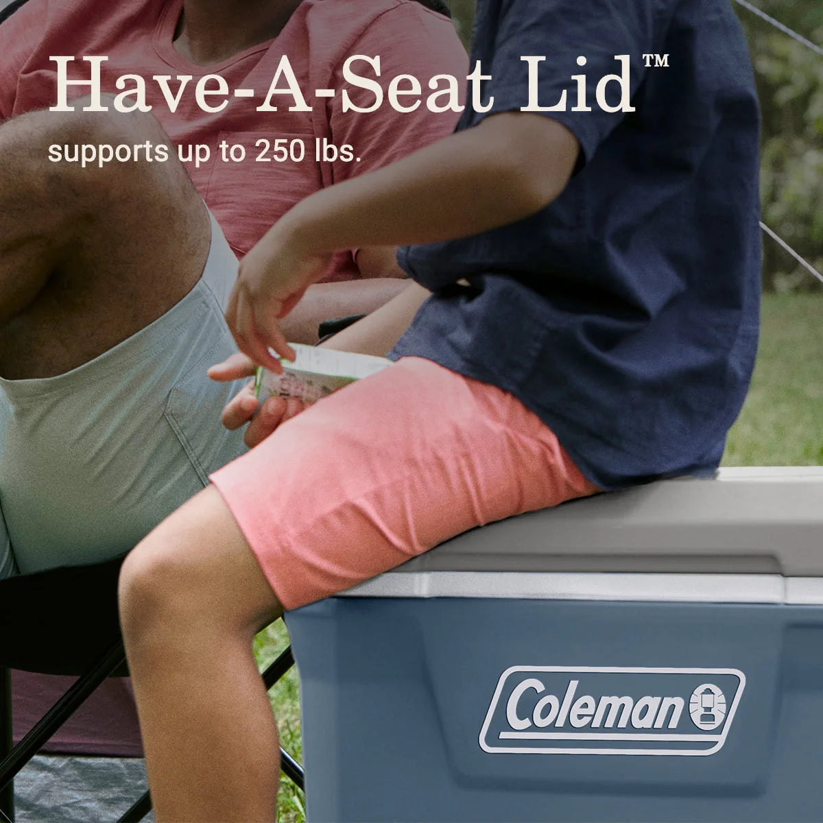 60QT Hard Chest Wheeled Cooler, Lakeside Blue D548