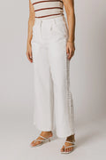 White Crochet Pants E501761