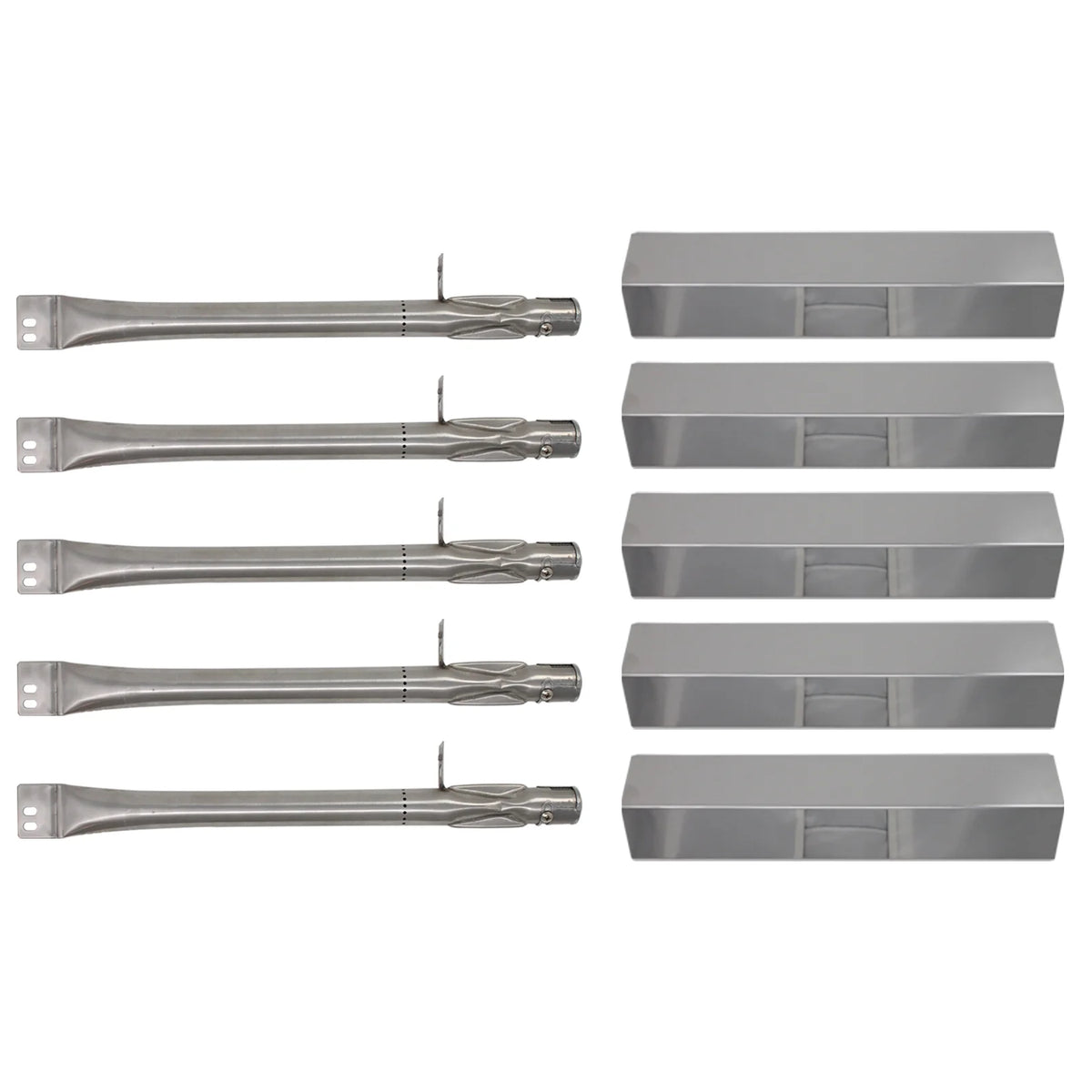 5-Pack Stainless Steel BBQ Gas Grill Tube Burner Replacement Parts Y2206