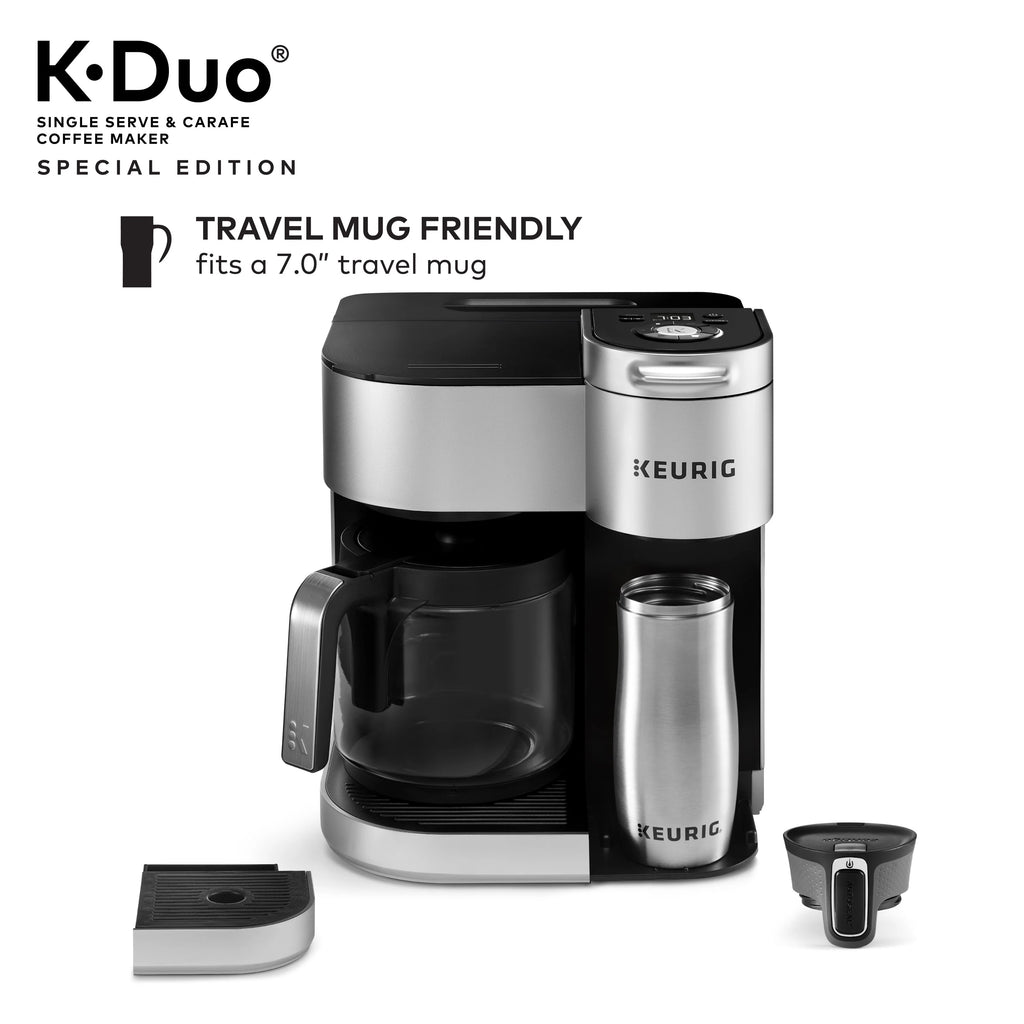 Silver Single Serve & Carafe Coffee Maker V81168