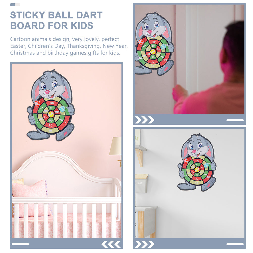 2 Sets Dart Board Game with Sticky Balls T246