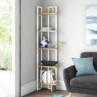 White/Oak Corner Bookcase I29940