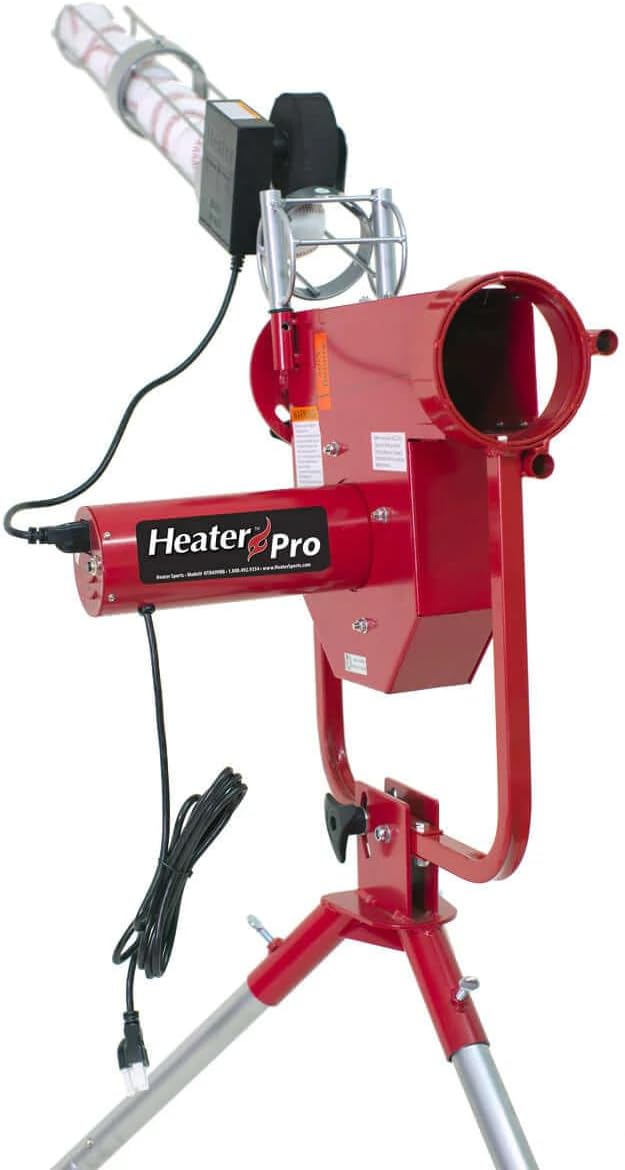 Pro Breaking Ball Baseball Pitching Machine With Auto Ball Feeder & Batting Cage O60449