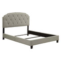 King All-In-One Shaped Corners Upholstered Bed E810