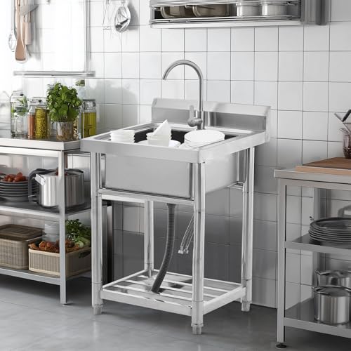 Stainless Steel Single Bowl Utility Sink 20" x 20" M338