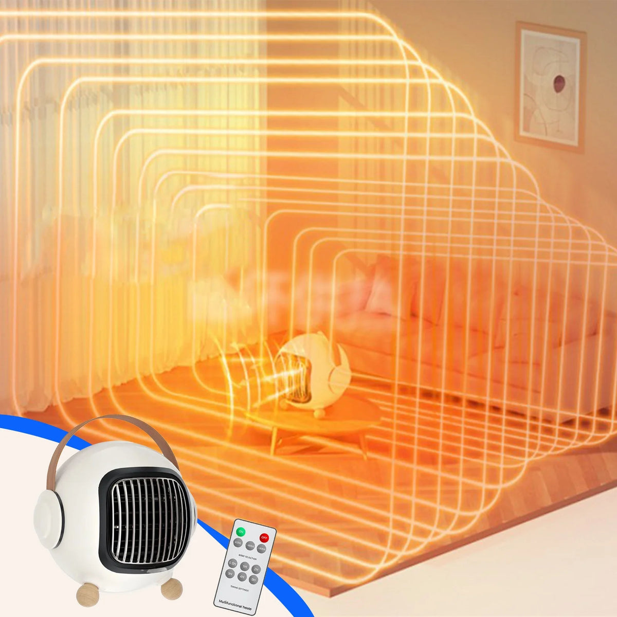 Desktop Heater with Remote Control Z491197