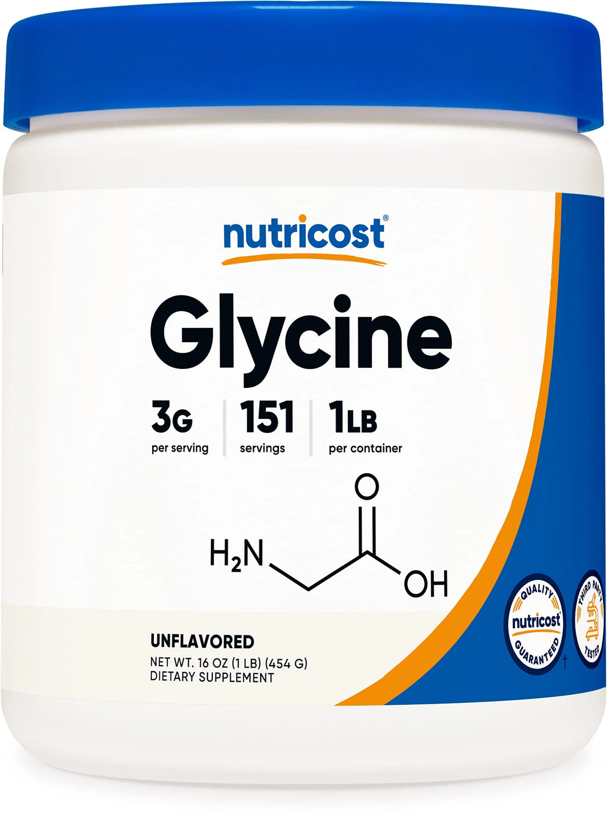 Glycine Powder 1lb Non-GMO Gluten Free G98372