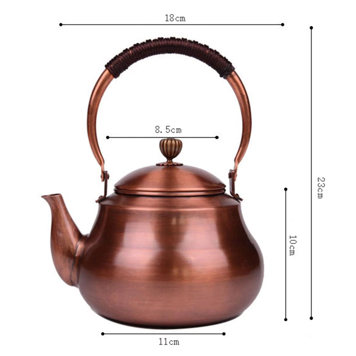 Insulated Handle Water Boiler Jug Teapot Induction Hob Camping Kettle D14598