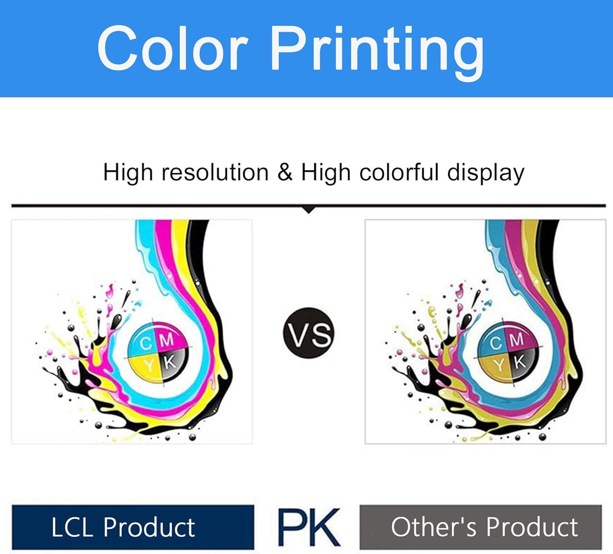 Compatible Toner Cartridge Replacement 5-Pack Black Cyan Magenta Yellow V618