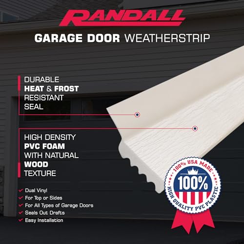 7-Feet Dual Vinyl Garage Door Seal (Brown) I26388