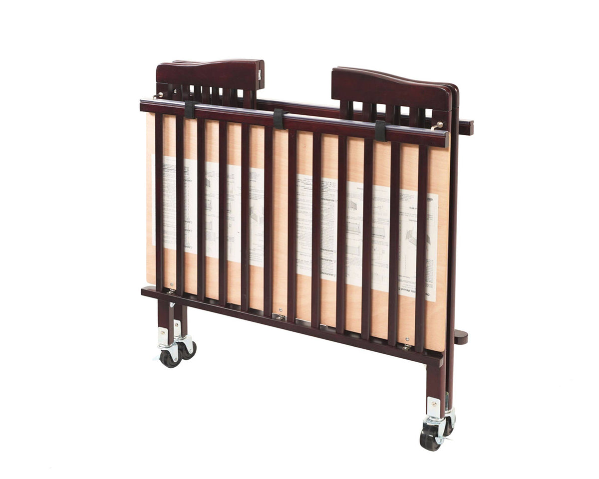 Foldable Wooden Crib with Caster O124