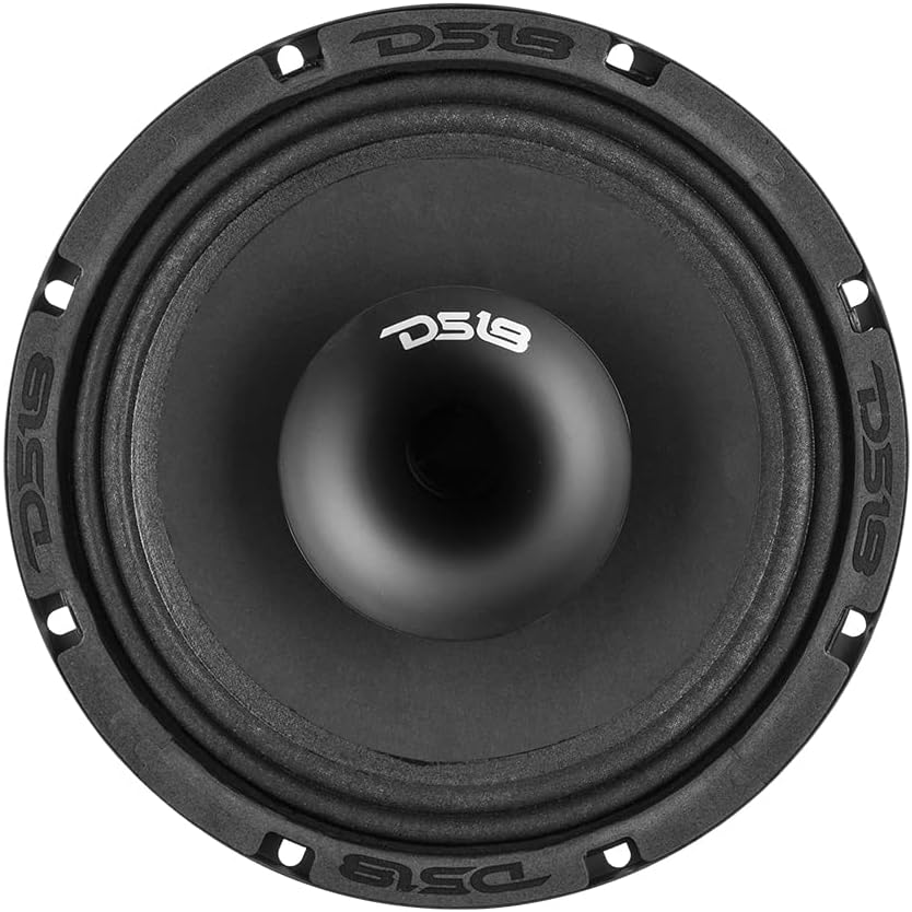 8 Shallow Hybrid Mid-Range Car Audio Loudspeaker with Grill Included 400W Max 200W RMS 8 Ohms P8829