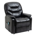 Black Faux Leather Power Lift Recliner Chair P154