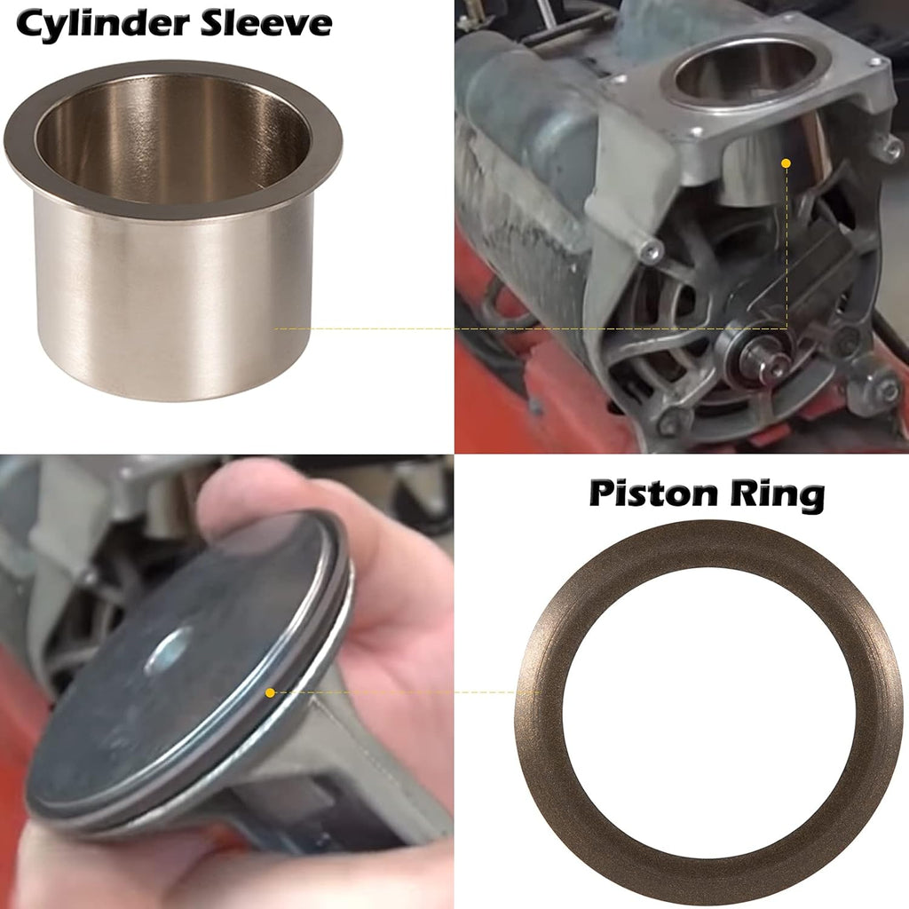 Compressor Piston Kit Connecting Rod Replacement Kit for Oil Free Air Compressor Pump X188