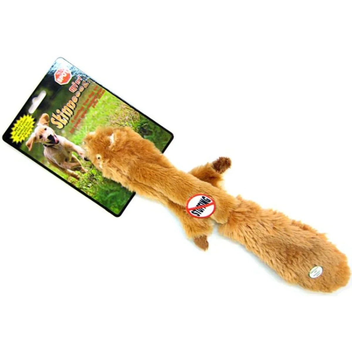 Stuffing Free Plush Squirrel Dog Toy, 13" Z631