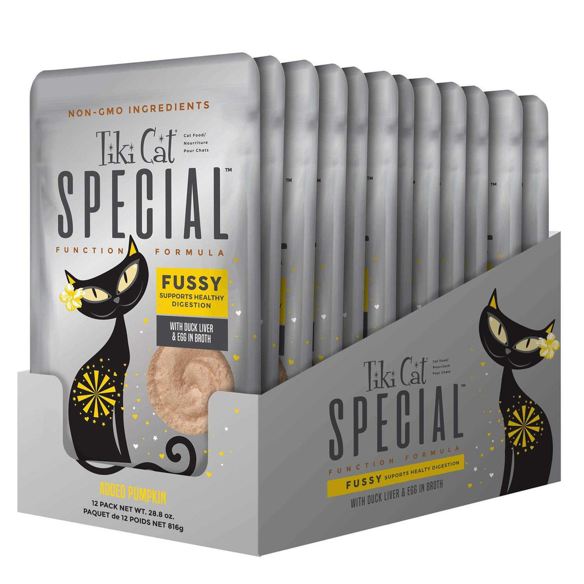 Duck Liver & Egg Wet Cat Food Pouches L68353