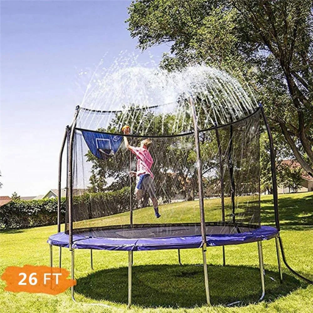 Orange/Green Outdoor Trampoline Water Sprinkler A51540