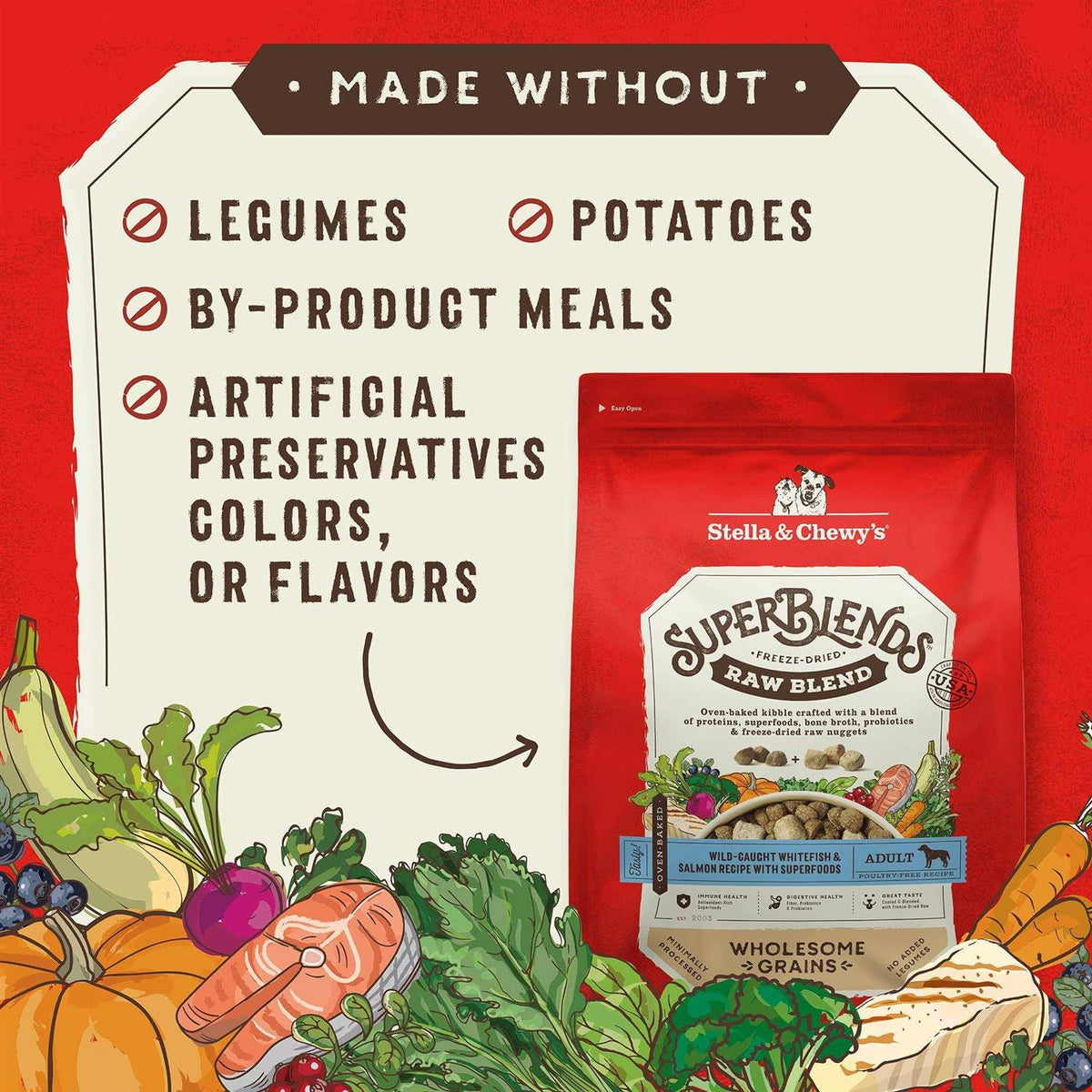 Whitefish & Salmon Recipe with Superfoods Pet Supplies Q18075
